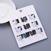 Foreign trade small grabs set Children butterfly small hair grasping metal mobs hand clip combination can be customized