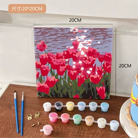 钻石画、皮画;DIY/数字油画