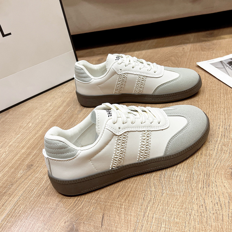 Zapatos de entrenamiento alemán de encaje de comercio exterior primavera y otoño para mujer nuevos zapatos Forrest Gump zapatos de deporte casuales de estilo explosivo de fondo plano, zapatos deportivos, zapatos individuales image 5