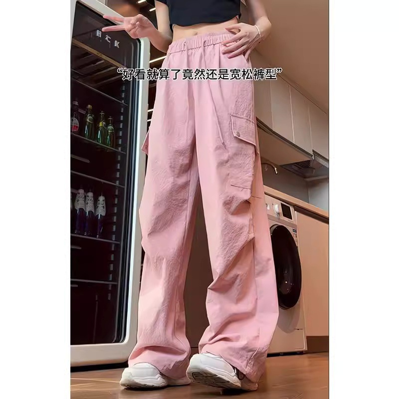 Pantalones Cargo Deportivos Jogger para Mujer de Poliéster de Secado Rápido con Protección Solar para Deportes