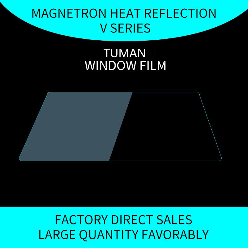 Película automotriz película solar de alto aislamiento térmico pulverización catódica magnetrón reflexión térmica película solar de alta privacidad película monoopermeable de vidrio automotriz