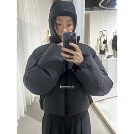 现  2025冬季新款韩国设计师amo*ento立领保暖面包羽绒服外套
