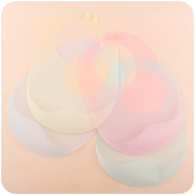 Новый силиконовый детский нагрудник водонепроницаемый Ультратонкий силиконовый регулируемый мягкий детский обеденный нагрудник