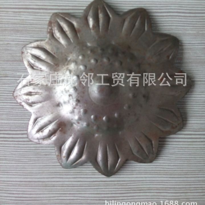 荐花叶配件 铁皮冲压铁艺配件大门围栏阳台栏杆扶手熟铁锻打配件