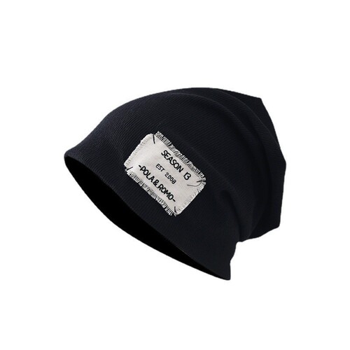Stacked Hat Women's Ins Spring Embroidery Patchwork Headband Hat Japanese Versatile Slim Face Knitted Beanie Postpartum Hat