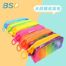 pvc防水笔袋工厂直供图案定做中小学生大容量笔袋化妆品收纳袋