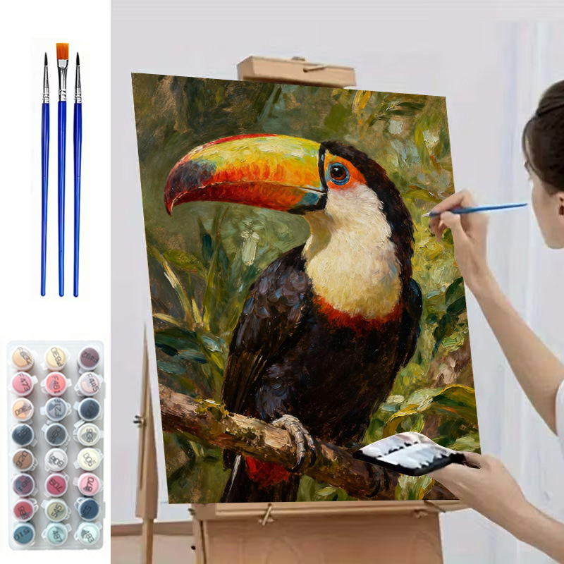 Ozon Miyazaki Jun pintura al óleo digital de verano DIY relleno manual de color curación con combinación de marcos interiores decoración de Sala de estar estilo INSI image 23