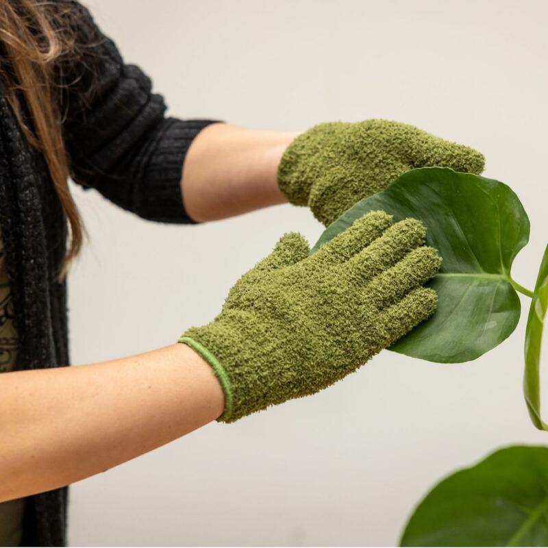 Microfiber Dust Removal Gloves, Double-Sided Half-Velvet Gloves, Cleaning Gloves for Green Plants, Glass, and Blinds