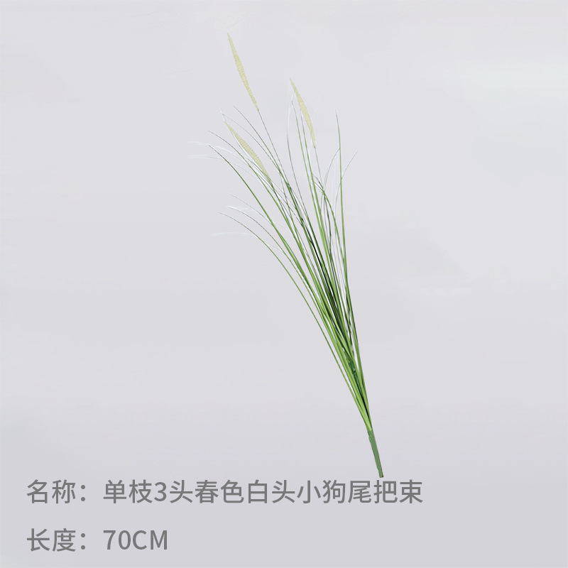 Simulación de cañas, viento, cola de perro, hierba, cordyceps, flores de encaje, flores falsas, simulación de plantas verdes, paisajismo decorativo