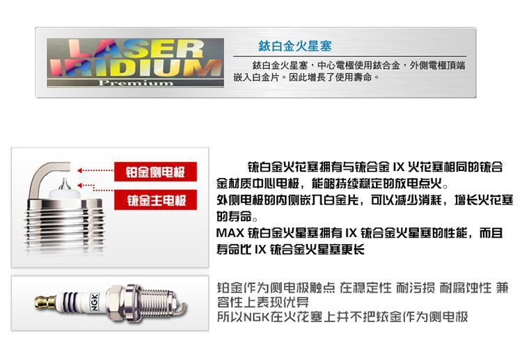 Ngk Original Iridium Platinum Spark Plugs Suitable for Toyota Corolla, Vios, and Yaris