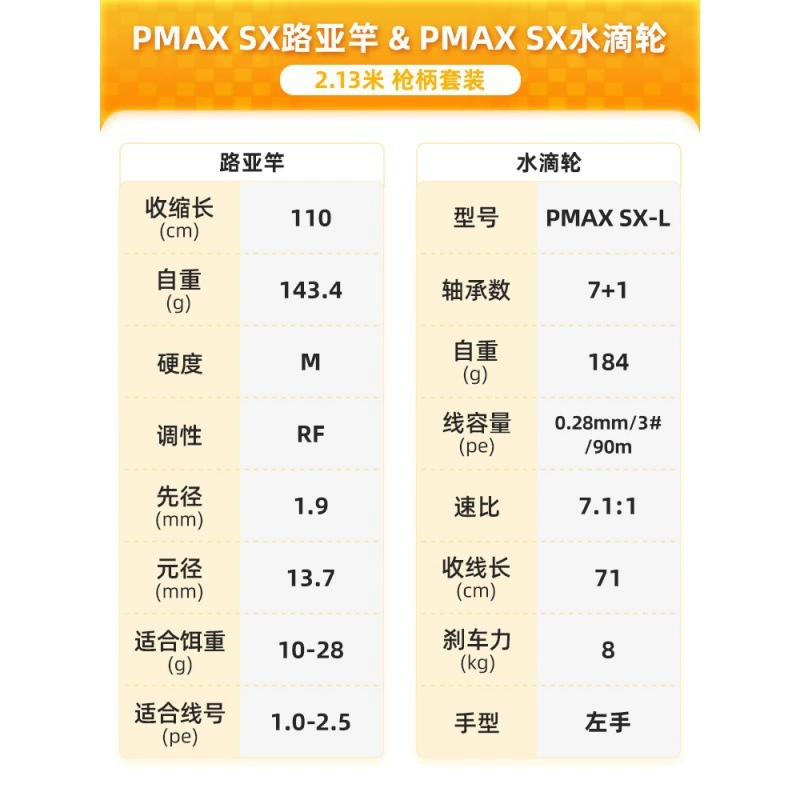 Рыболовная рукоять приманки Abu PMAXSX набор, дальний выстрел Fuji колчан, новичкам, практично, долговечно и удобно, вся рыба