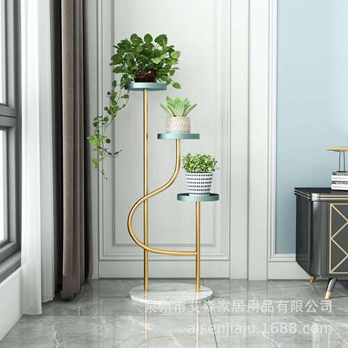 Direct Sales Manufacturer SH Three-Layer Rack, Fashion Metal Flower Stand for Living Room, Nordic Modern Light Luxury Pothos Flower Pot Decor, Dropshipping
