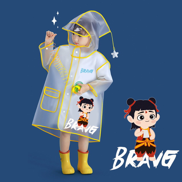 Raincoat for Primary and Secondary School Students, All-In-One Raincoat for Teenagers, Men and Women, with Backpack Space, Rain Poncho, Rainproof, Hiking Raincoat for Children