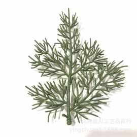 13.5*11CM5叉塑料松枝松草 仿真植物仿真松树圣诞树圣诞花环装饰