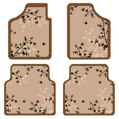 Driver's and Passenger's Front and Rear – Universal Foot Pad - french-retro-coffee-main-driver-co-pilot-two-piece-set