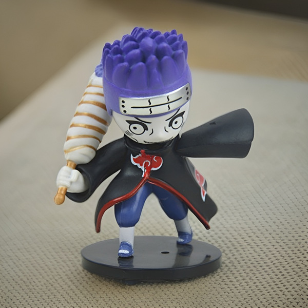 Naruto Handmade Xiao organiza muñecas de dibujos animados con tierra, modelos de juguetes, niños, estudiantes de anime de escritorio