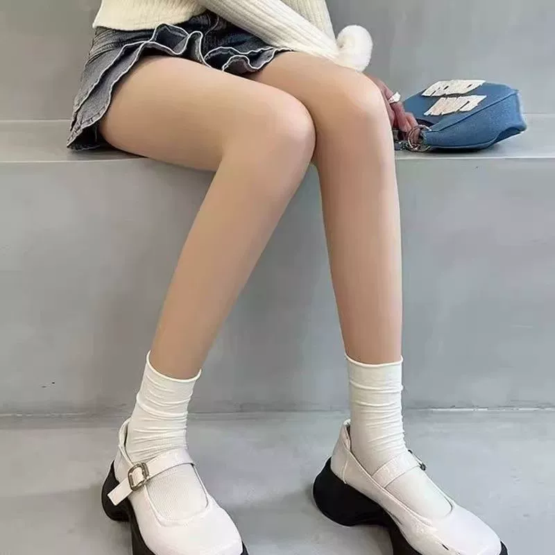Легкие ноги осенние и зимние обнаженные чулки женские весенние и осенние толстые тонкие бархатные колготки телесного цвета бархатные толстые леггинсы