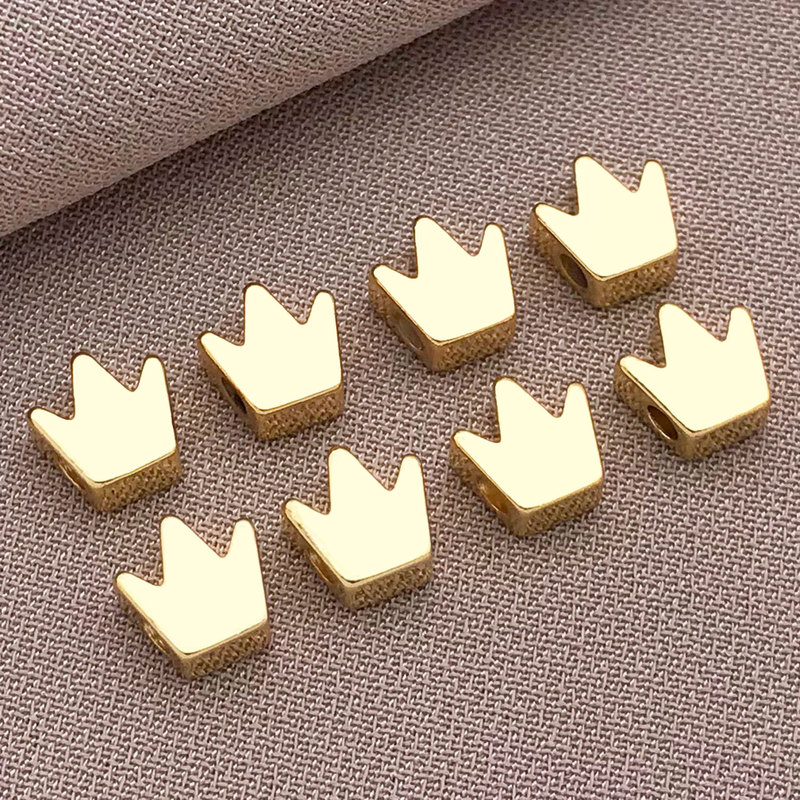 18K ゴールデン光沢のある五芒星ムーンラブビーズ DIY ジュエリーアクセサリーピアスビーズネックレスブレスレットスペーサー|undefined
