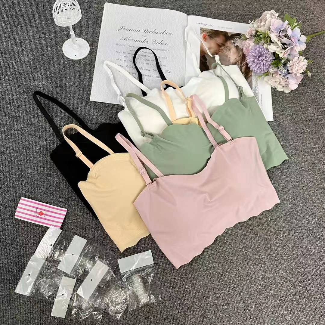 Nuevo cinturón sin marcas de alta calidad de belleza de espaldas chaleco de mujer sin anillo de acero bra de yoga ropa interior deportiva de mujer lote
