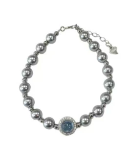 S925 Shijia Pearl Bracelet-Grey
