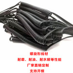 批发弹簧伸缩数据线耐磨、耐油、耐水车载充电线PU伸缩线弹弓线
