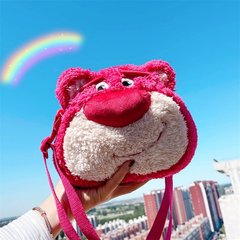 Children's bags 2023 new Internet celebrity cute strawberry bear plush girl boy baby outing shoulder bag