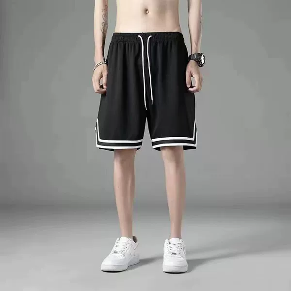 Silk black shorts