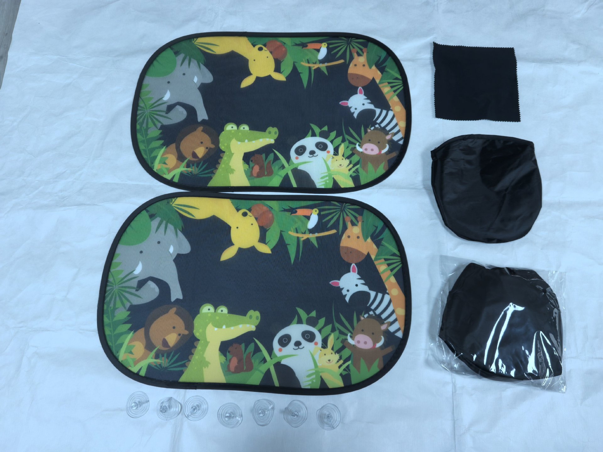 Children's Car Curtains, Sunshades, Magnetic Sunshade Curtains, Summer Baby Sun Protection and Heat Insulation Curtains, Cartoon Car Side Window Thick Sunshades