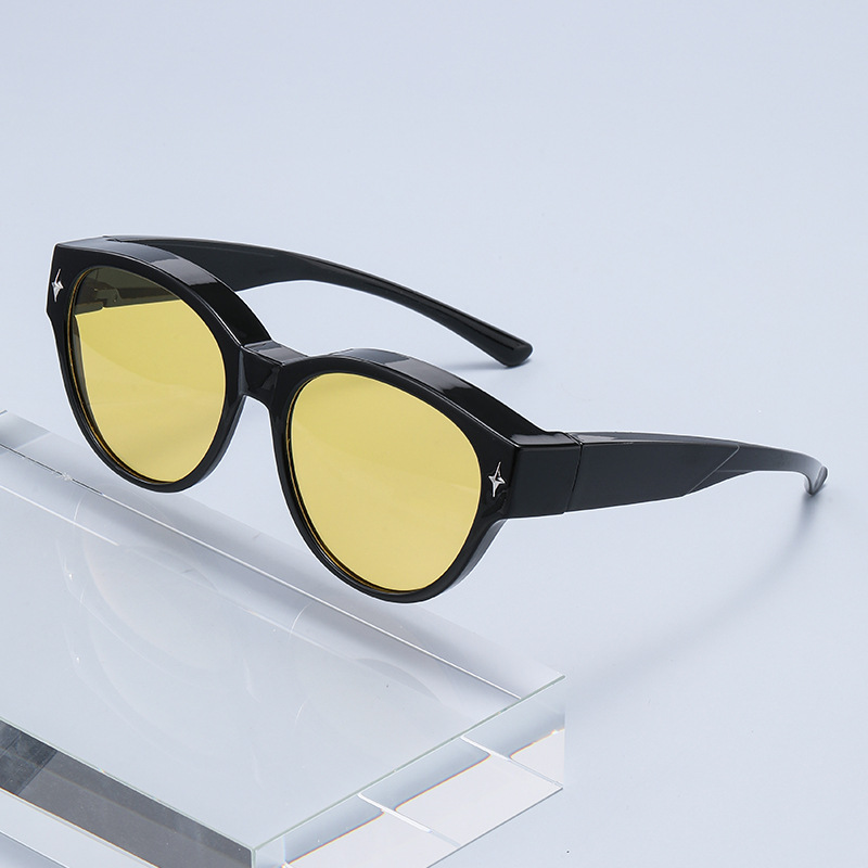 ネットセレブサングラス、1ミラー、2目的、ファッショナブルな近視セット、超軽量抗UVサングラス、運転用特別サングラス