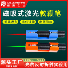 磁吸式激光笔教师教鞭红绿光物理光学器材平行光源分光器束光器