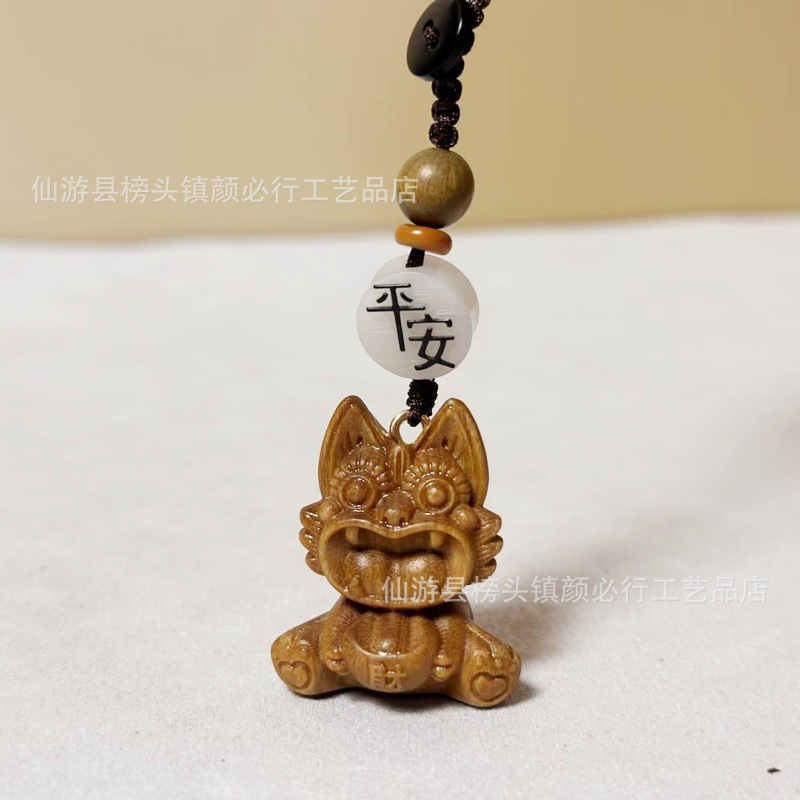 黄金白檀タイル猫霊獣工芸品観光名所ホット販売デスクトップ装飾品子猫かわいい文具ハンドピース|undefined