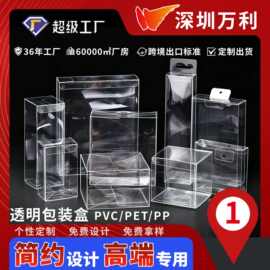 通用pvc透明塑料包装盒子空白pp外包装pet电子产品磨砂胶盒可定制