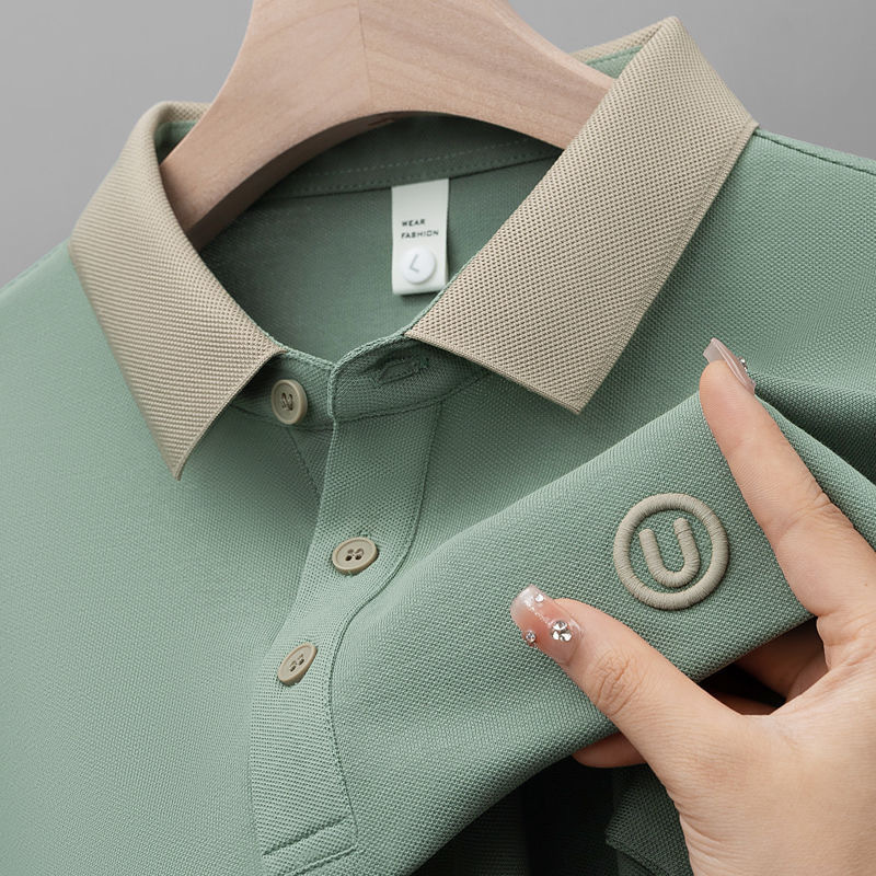 Camisa polo a rayas de manga corta para hombre de verano, estilo delgado, moda holgada, negocios urbanos y ocio