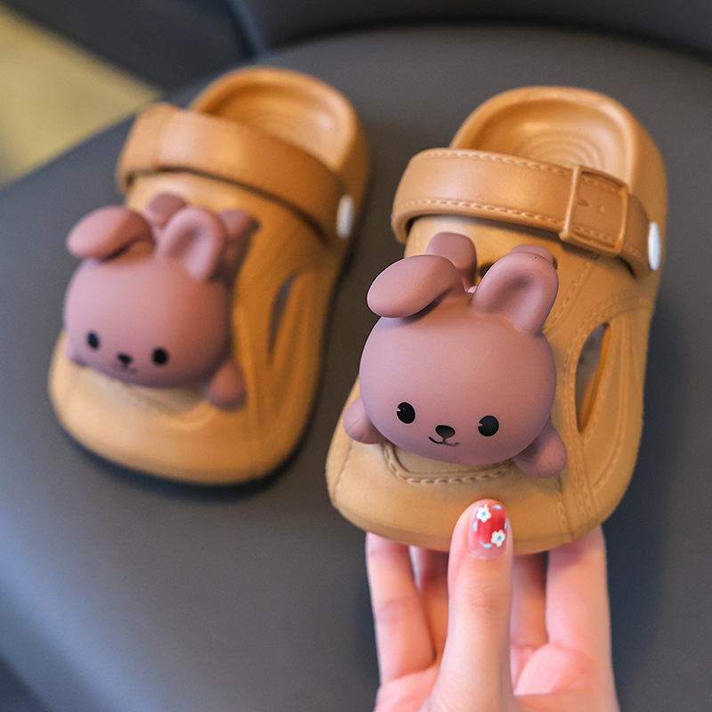 Eva Rabbit Children's Croc Shoes Summer Children's Slippers Indoor Bath Non-Slip Toddler Beach Shoes for Boys