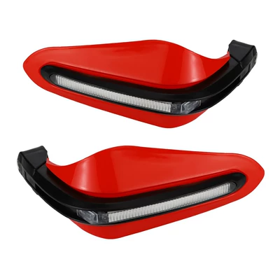 Anti-Fall Handguard, Off-Road Modification, Motorcycle Safety Supplies - red-white-light