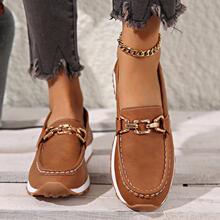 W 66955 Metal chain flat loafers ��������ƽ���ָ�Ь�羳