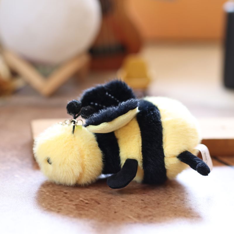 かわいい昆虫シリーズ小さな虫ペンダントぬいぐるみ人形カタツムリ蜂スクールバッグペンダントキーホルダー|undefined