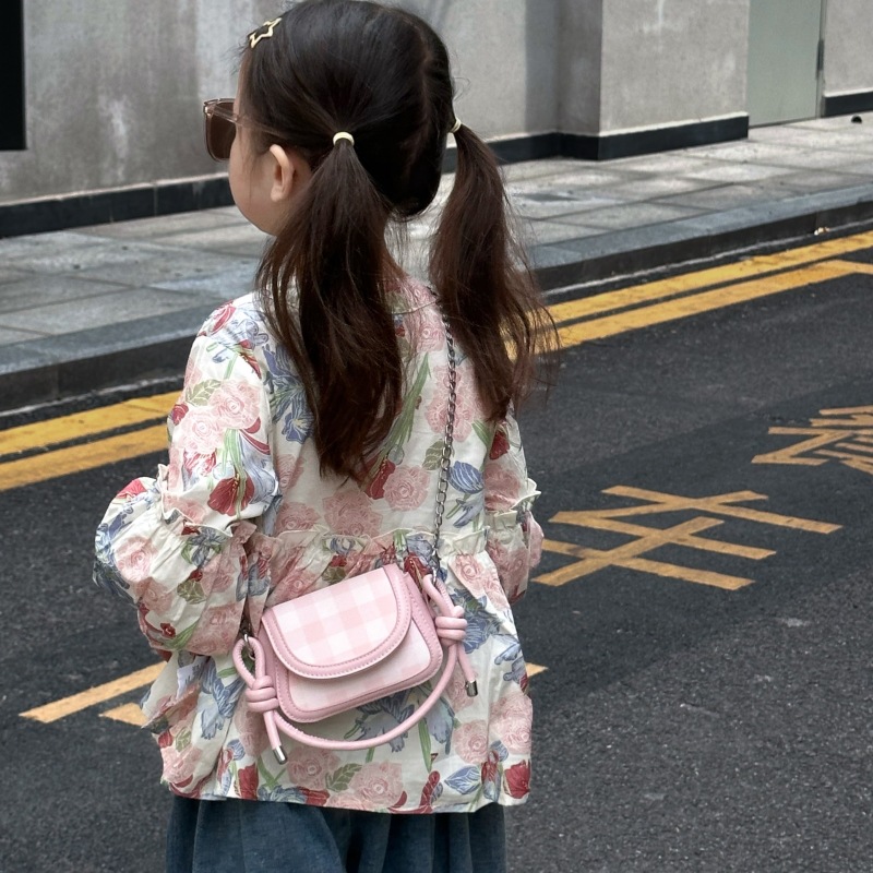 Coreana de estilo extranjero estricto bolso de hombro para niños mini lindo bolso de cadena de bebé nuevo bolso de cambio para niños