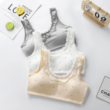 内衣女学生发育期初高中生透气少女防凸点棉吊带小背心女大童跨境