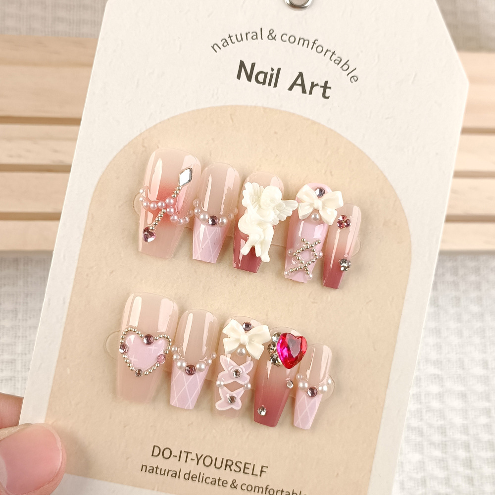 10 piezas de parche de uñas decodificadas, pequeño libro rojo, venta al por mayor de piezas de uñas, fototerapia hecha a mano, usar uñas