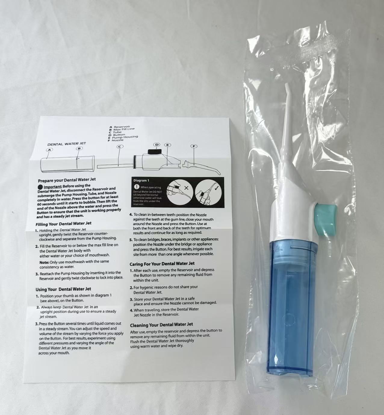 Instrucciones de montaje de bolsa Azul oscuro transparente (boquilla redonda)