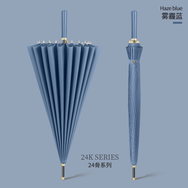 temu人気商品24本骨長柄傘特大サイズ二人用強化耐風三人用直傘卸売カスタムロゴ|undefined
