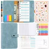H666 Window-retro green (zipper bag 12+12 color budget card+monthly plan 14+cartoon stickers 1+10 stickers 2+A English 2)