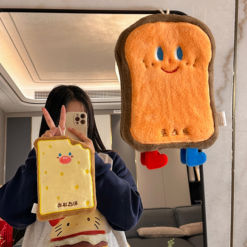手洗い用の小さな正方形のタオル、キッチン雑巾、かわいいハンドタオル、吸水性と厚みのあるバスルームの漫画のハンカチタオル|undefined
