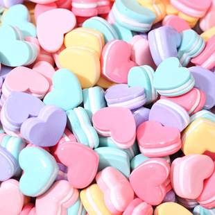 Colorful glossy love macaron diy cream glue mobile phone shell hairpin headdress water cup head rope resin jewelry