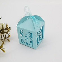 镂空小熊设计宝宝周岁礼物包装盒 雕刻卡通可爱婴儿奶瓶喜糖果盒