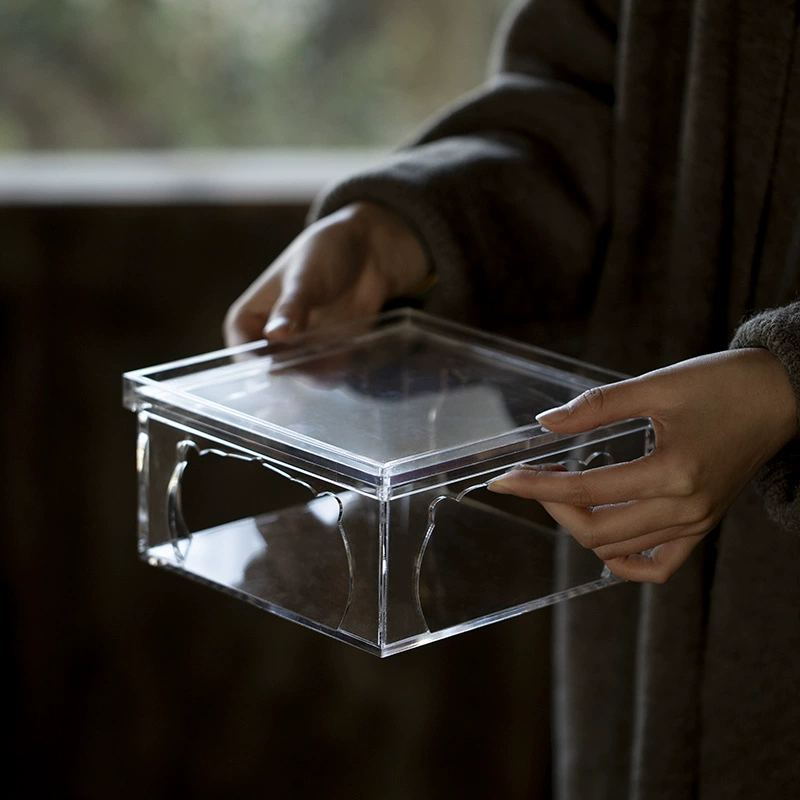 Акрическая подставка для цветов с сухими пузырьками