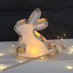 Christmas Lantern Ancient Style Flower and Grass Handheld New Year Lantern DIY Children's Craft Glowing Lantern Palace Lantern Toy