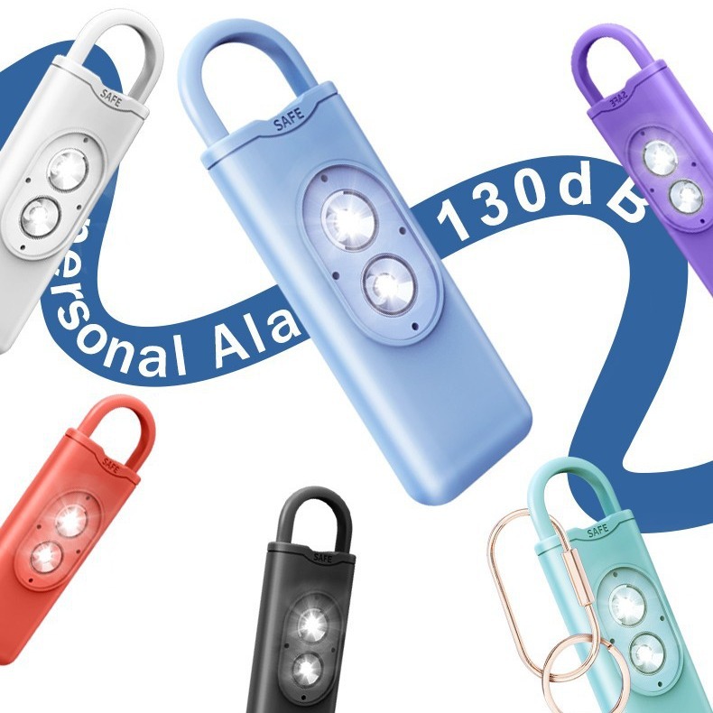 Cross-border new product anti-wolf alarm personal self-defense magic, dual light flashing outdoor portable keychain, new private model