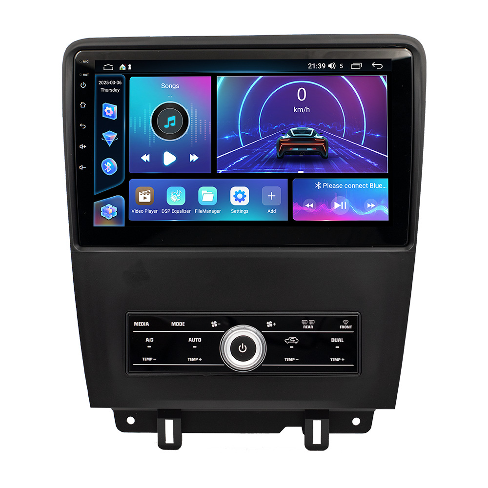 Aplicable a 10 - 14 Ford Mustang Android vehículo de navegación integrado Fang Yitong cuatro núcleos / motor de ocho núcleos